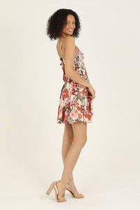 V NECK TIE BACK SUNDRESS: M