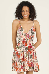 V NECK TIE BACK SUNDRESS: M