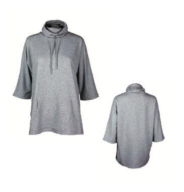 Voxn Clothing - Grey Cowl Sweater Designed in Downtown Boise