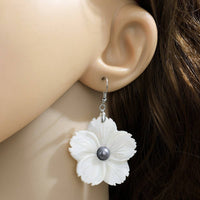 FRESHWATER PEARL PETAL EARRINGS