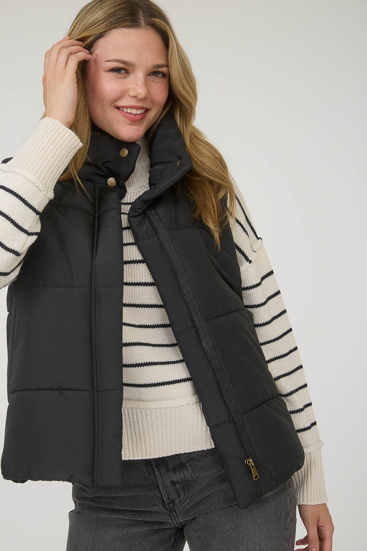 SOLID PUFFER VEST