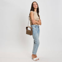 Isabel Studded Crossbody: Oatmilk