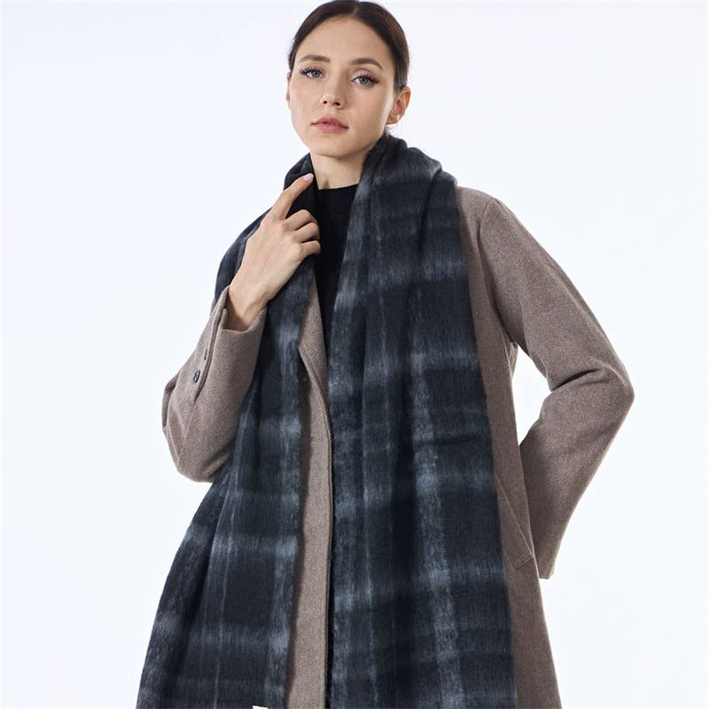Block Plaid Everyday Scarf