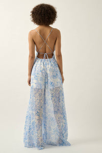 Floral Chiffon Jumpsuit