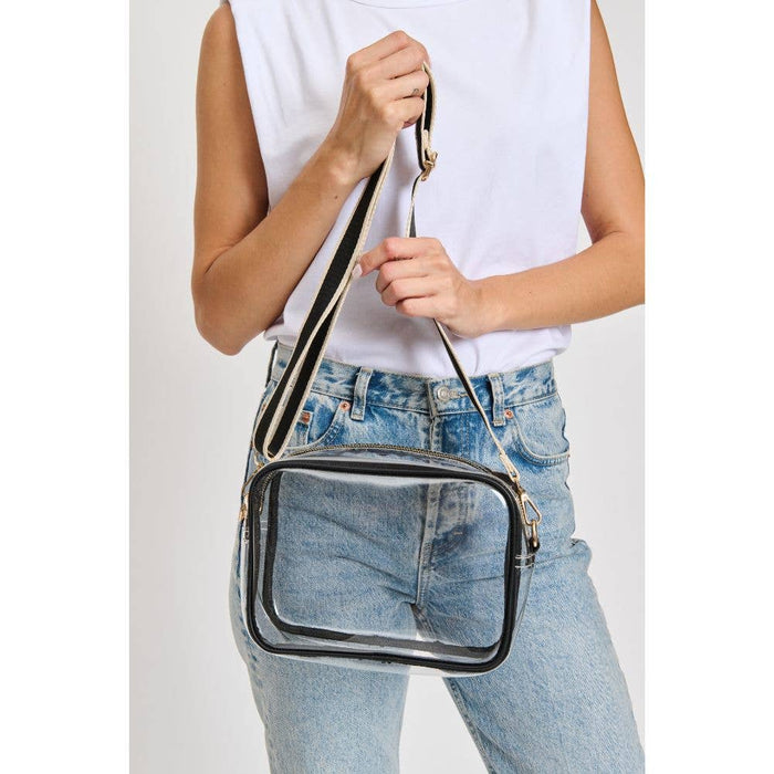 Christina Crossbody: Clear Black