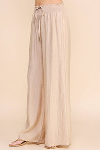 Bamboo Texture Flowy Pants