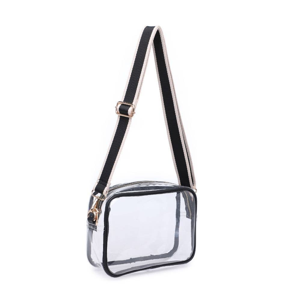 Christina Crossbody: Clear Black