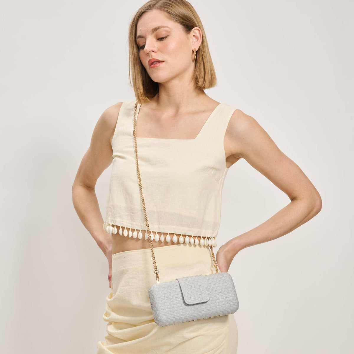 Sylvi Evening Bag: Black Natural