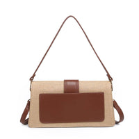 Violet - Straw Crossbody: Natural Black