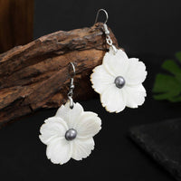 FRESHWATER PEARL PETAL EARRINGS
