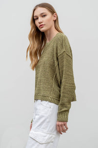 EXPOSED SEAM PULLOVER