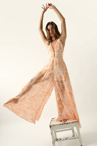 Floral Chiffon Jumpsuit