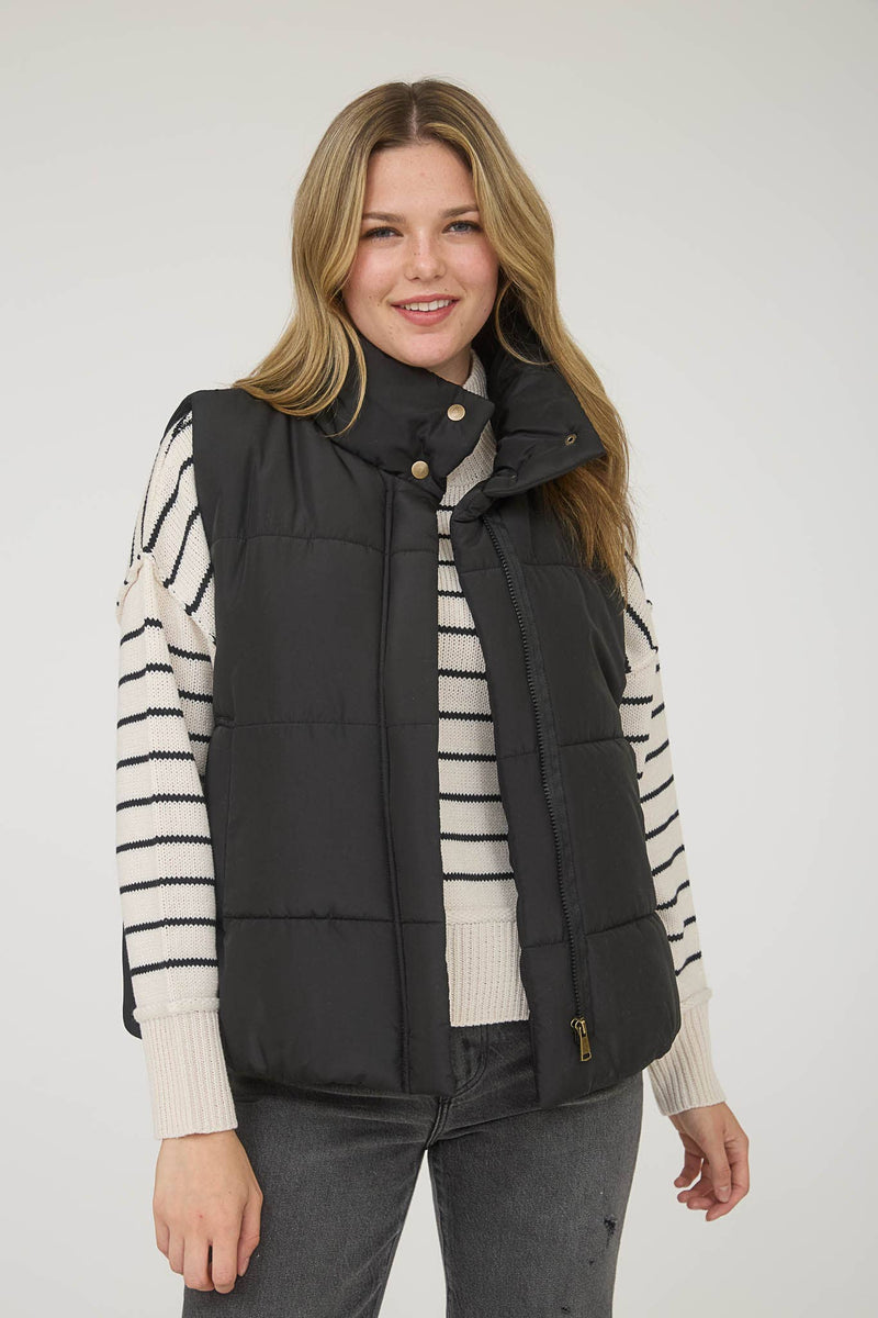 SOLID PUFFER VEST
