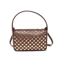 Isabel Studded Crossbody: Oatmilk