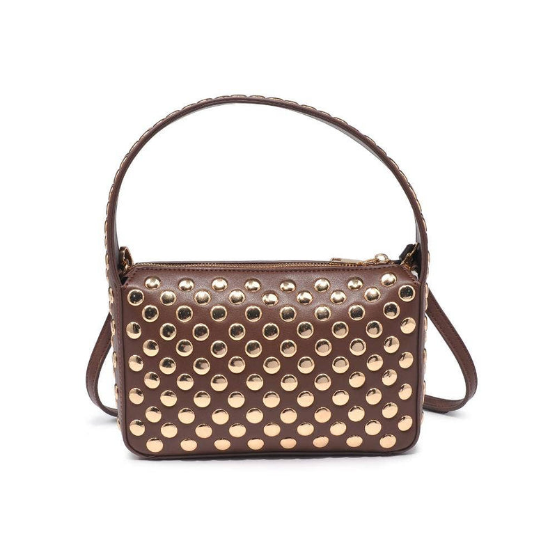 Isabel Studded Crossbody: Oatmilk