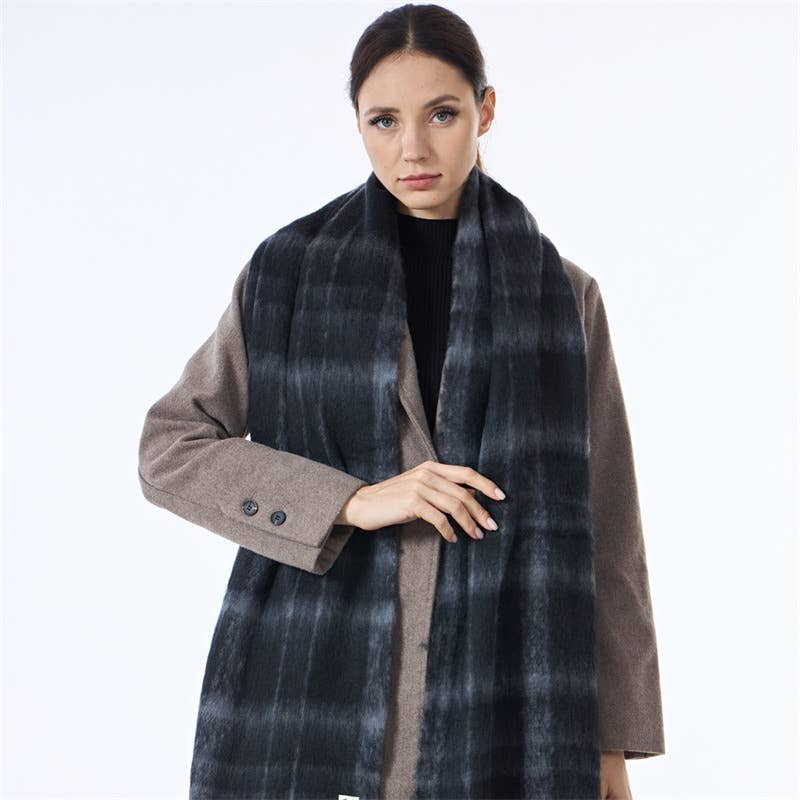 Block Plaid Everyday Scarf