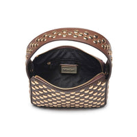 Isabel Studded Crossbody: Oatmilk