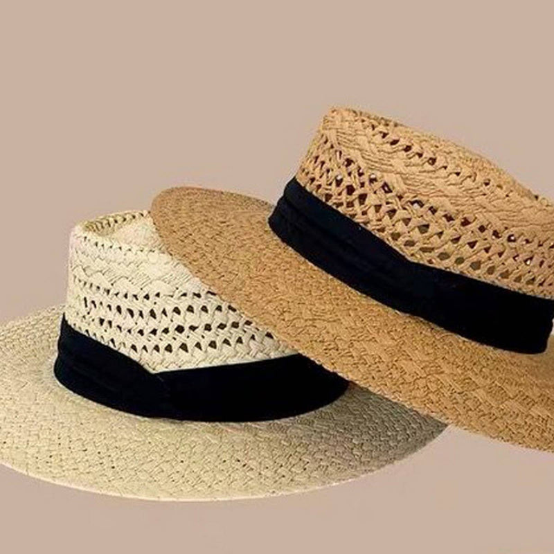 ACCITY - LAFITE GRASS EDGE STRAW FEDORA HATS_CWAH1167: KHAKI3 / (OS) 1