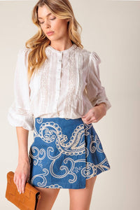 Textured Skort