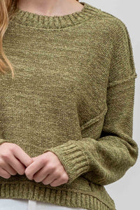 EXPOSED SEAM PULLOVER