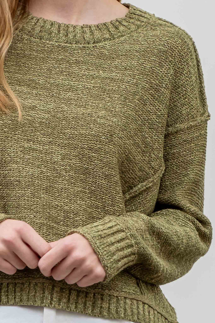 EXPOSED SEAM PULLOVER