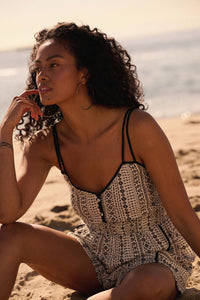 Aztec V Neck Romper