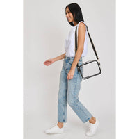 Christina Crossbody: Clear Black