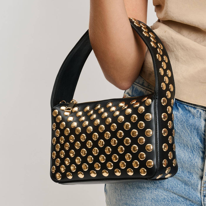 Isabel Studded Crossbody: Oatmilk