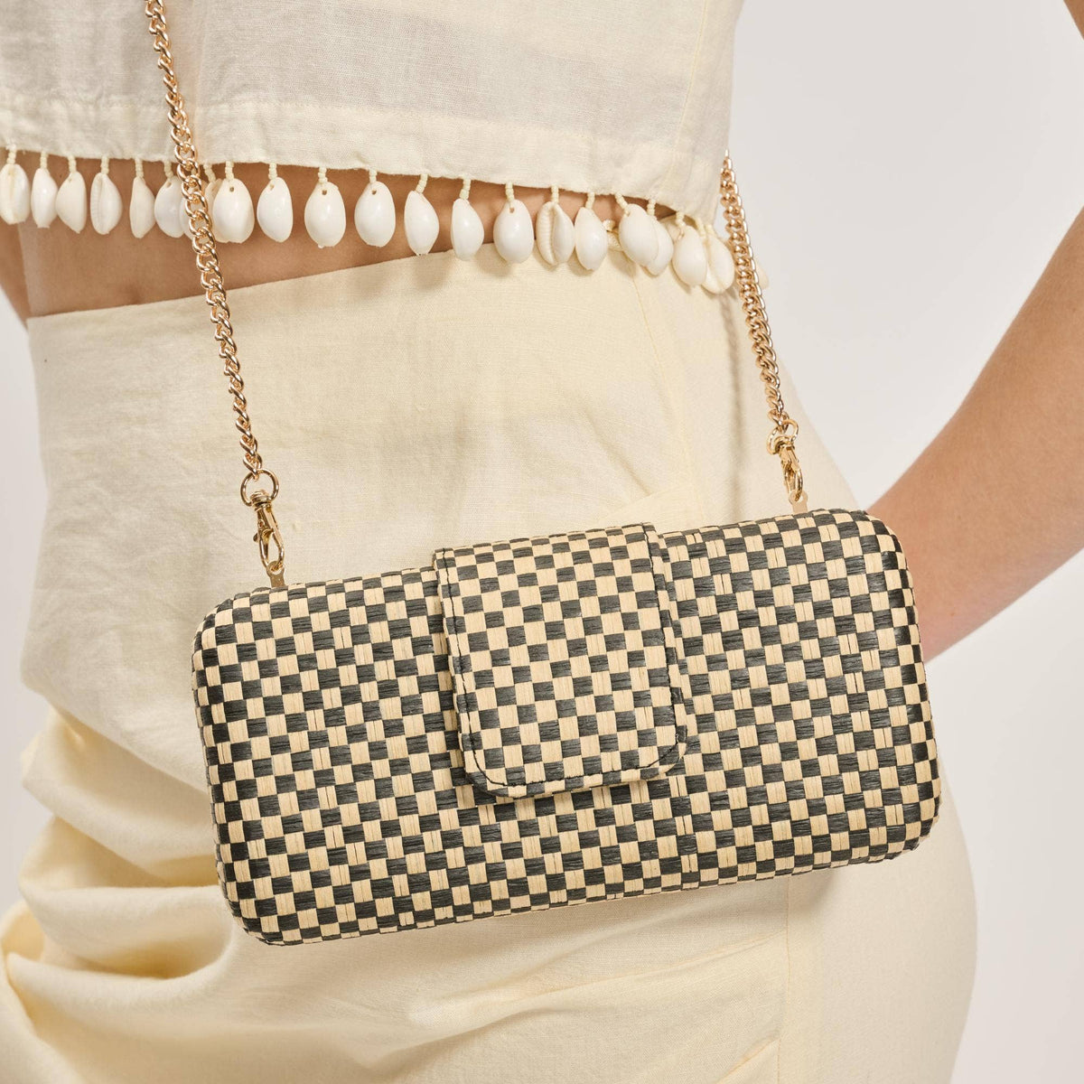 Sylvi Evening Bag: Black Natural