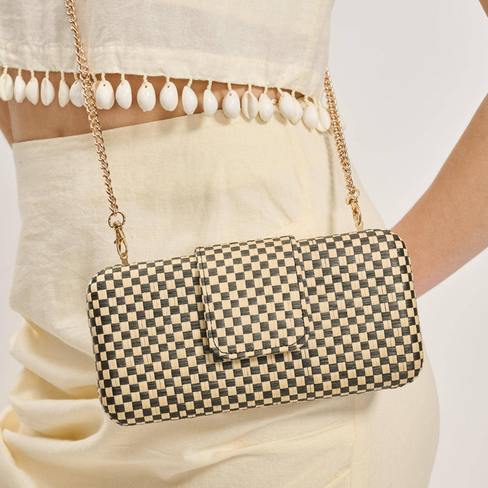 Sylvi Evening Bag: Black Natural