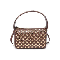 Isabel Studded Crossbody: Oatmilk