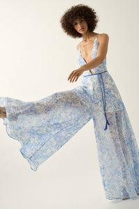 Floral Chiffon Jumpsuit