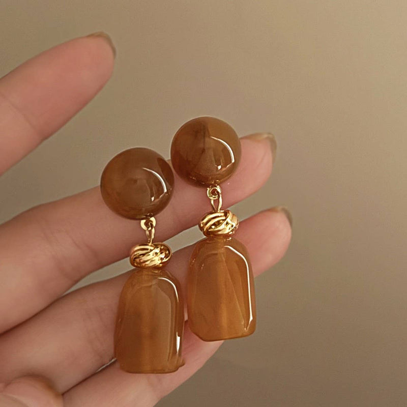 MARBLE STATEMENT EARRINGS