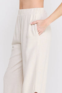 Soft Linen Embroidered Pants