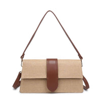 Violet - Straw Crossbody: Natural Black