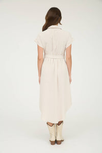 BELTED MIDI DRESS