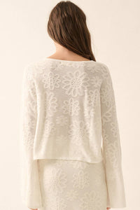 Floral Jacquard Sweater