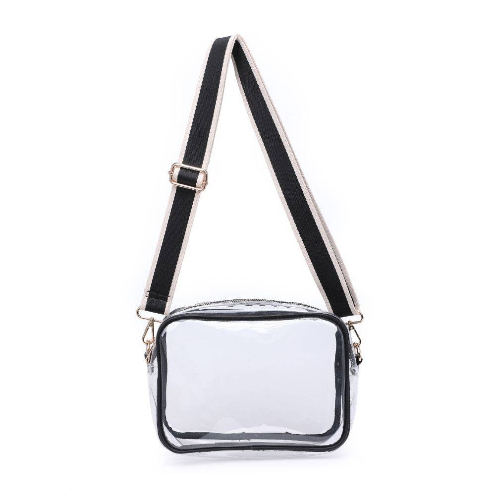 Christina Crossbody: Clear Black