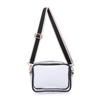 Christina Crossbody: Clear Black