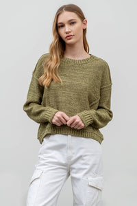 EXPOSED SEAM PULLOVER