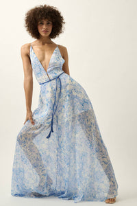 Floral Chiffon Jumpsuit