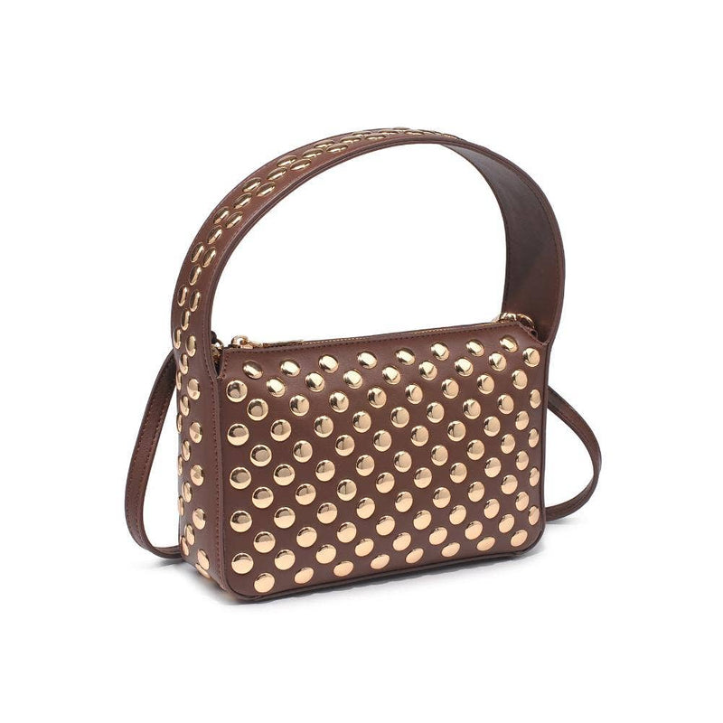 Isabel Studded Crossbody: Oatmilk