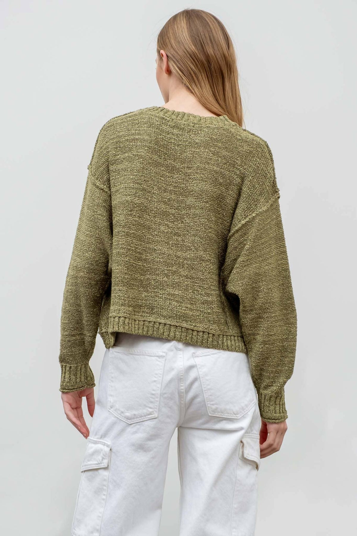EXPOSED SEAM PULLOVER