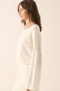 Floral Jacquard Sweater