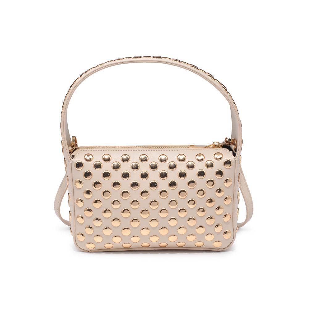Isabel Studded Crossbody: Oatmilk