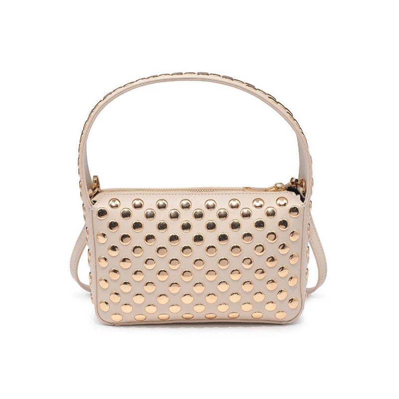 Isabel Studded Crossbody: Oatmilk