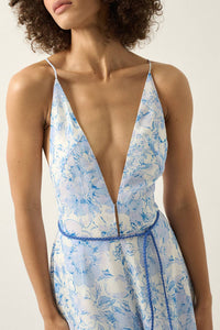 Floral Chiffon Jumpsuit