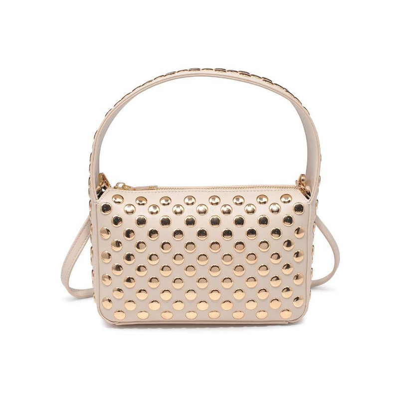 Isabel Studded Crossbody: Oatmilk