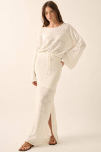 Floral Jacquard Sweater