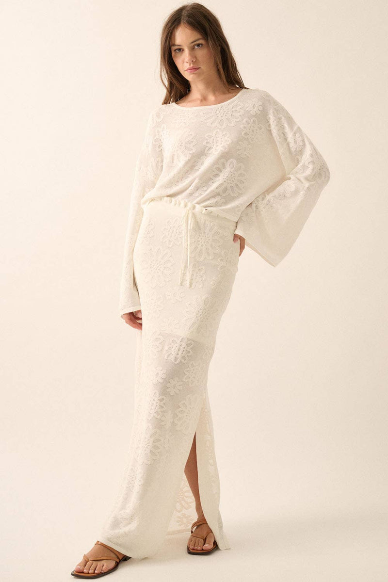Floral Jacquard Sweater
